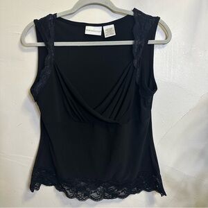 Worthington Black Sleeveless Blouse